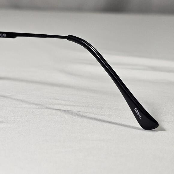 Vintage Serengeti 5284L Matte Black Aviator Sunglasses Rose Lens Japan Frames - Picture 11 of 15